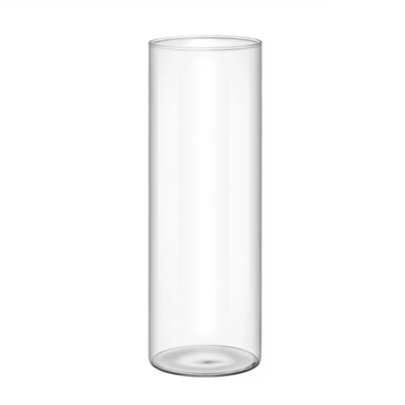 Vase en verre cylindrique