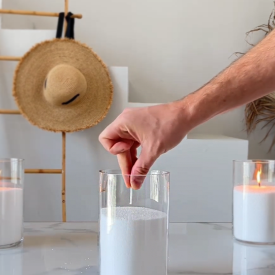 Kit de mèches en coton ciré pour bougies